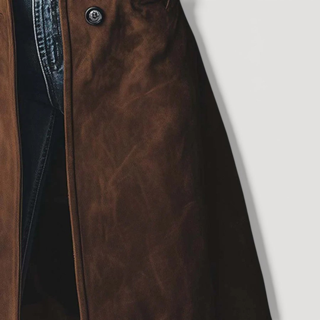 EEVS | SUEDE TRENCH COAT FOR WOMEN