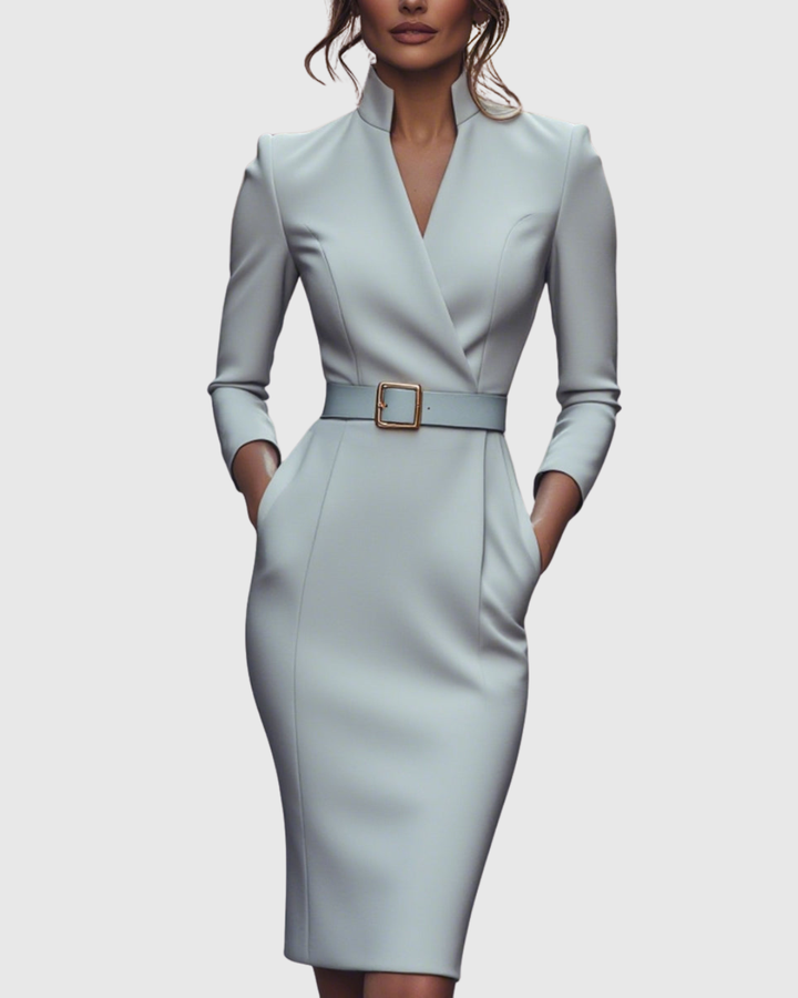 CLARIBEL | REFINED MIDI DRESS
