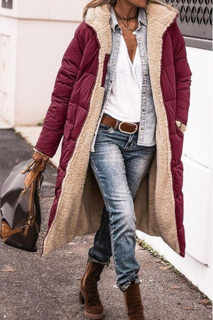 CELIA | REVERSIBLE WOOL-BLEND COAT