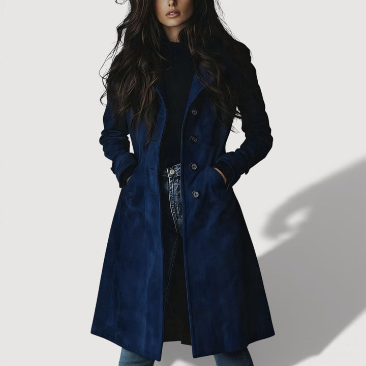 EEVS | SUEDE TRENCH COAT FOR WOMEN