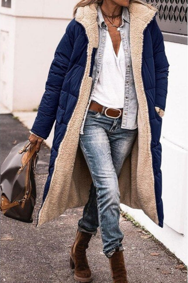 CELIA | REVERSIBLE WOOL-BLEND COAT