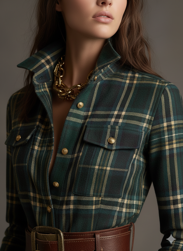 Mireline - Classic Button-Up Shirt Dress