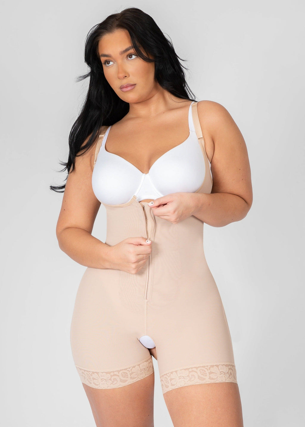 Rebecca - Body Shaper Rits Met Afneembare Schouderbandjes