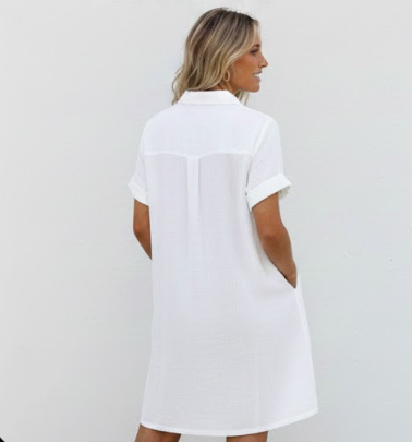 Aleana Elegant Shirt Dress