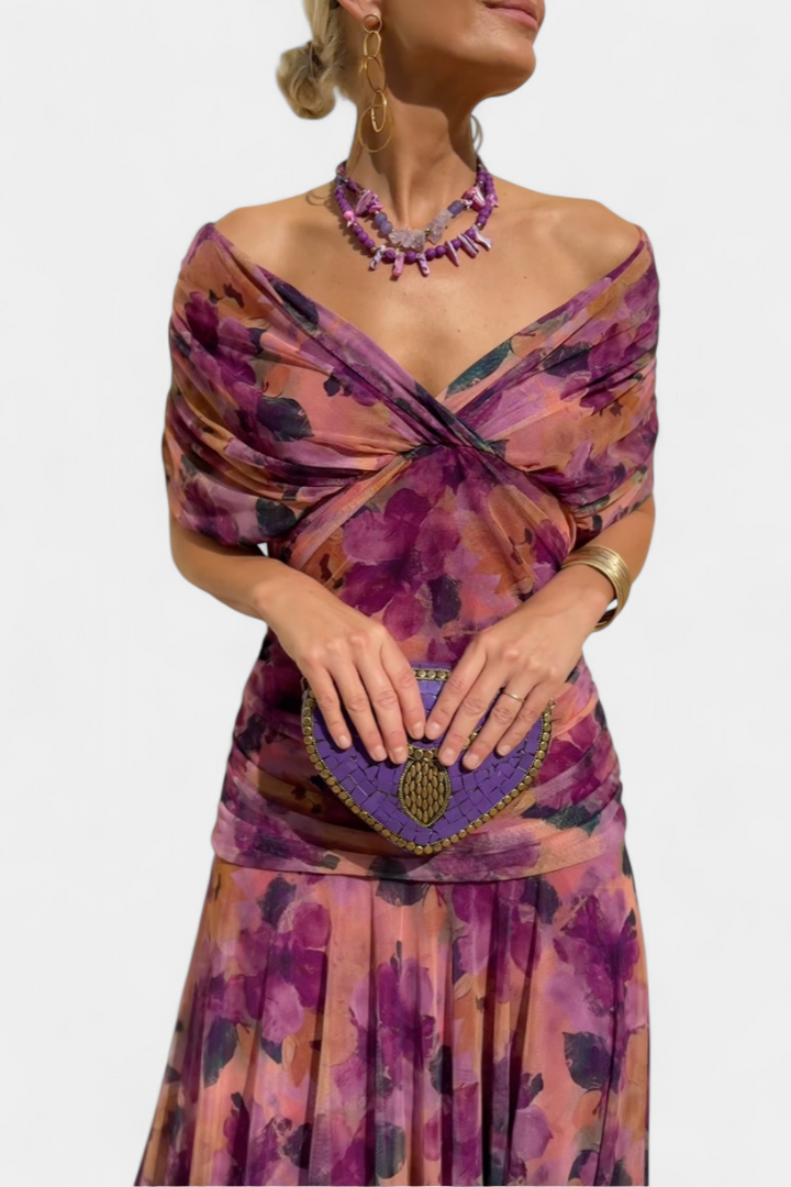 Eloria | Elegant Women's Dress | Romantic Long Floral Dress