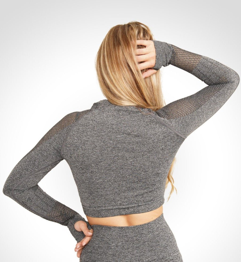 Andrea - Lange Mouw Crop Top