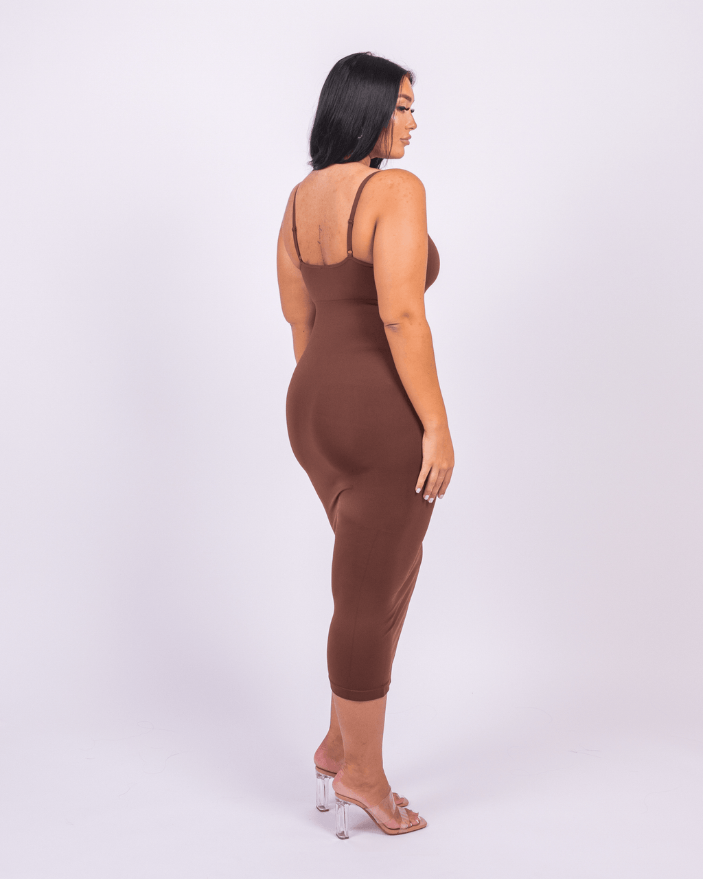 Azura - Shaper Maxi Jurk V-Hals En Spaghetti Schouderbandjes