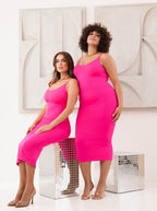 Azura - Shaper Maxi Jurk V-Hals En Spaghetti Schouderbandjes