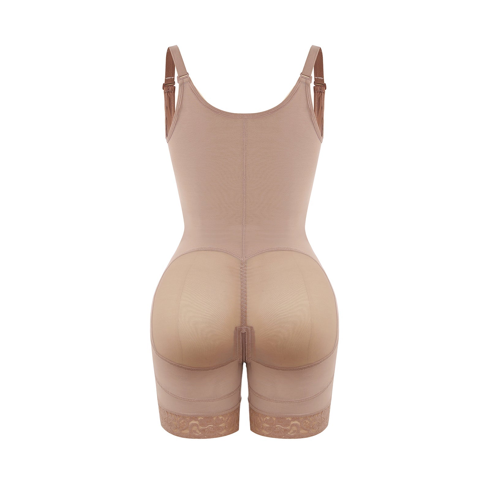 Felicia Short Powernet® - Ademende Latex Body met Open Borst, Buikcontrole en Stevige Compressie Shapewear.