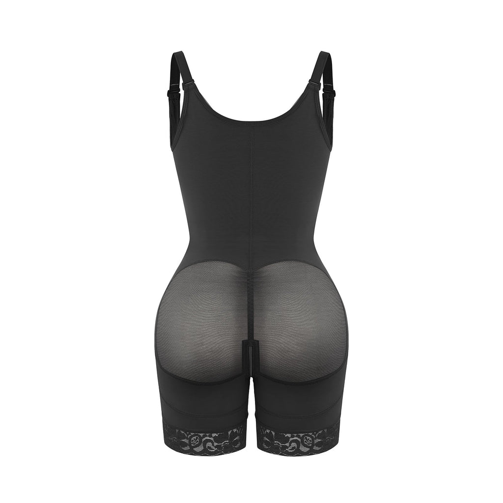 Felicia Short Powernet® - Ademende Latex Body met Open Borst, Buikcontrole en Stevige Compressie Shapewear.