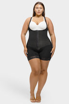 Felicia Short Powernet® - Ademende Latex Body met Open Borst, Buikcontrole en Stevige Compressie Shapewear.