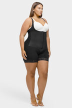 Felicia Short Powernet® - Ademende Latex Body met Open Borst, Buikcontrole en Stevige Compressie Shapewear.