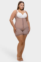 Felicia Short Powernet® - Ademende Latex Body met Open Borst, Buikcontrole en Stevige Compressie Shapewear.