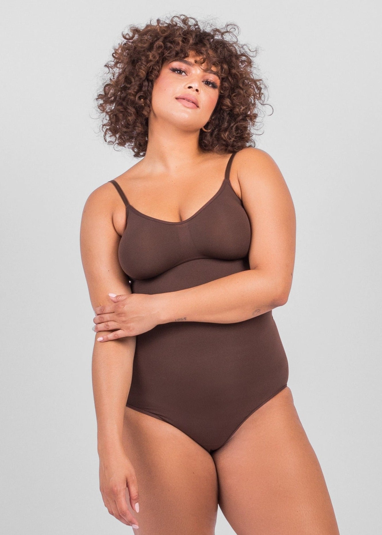 Stefanie Slip - Naadloze Bodysuit Met Spaghetti Schouderbandjes