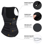 Grace - Waist Trainer - Anti zij en Rugvet - 7 Stalen Baleinen