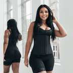 Jasmine - Waist Trainer - Latex Corset Met Haakjes - 25 Stalen Baleinen