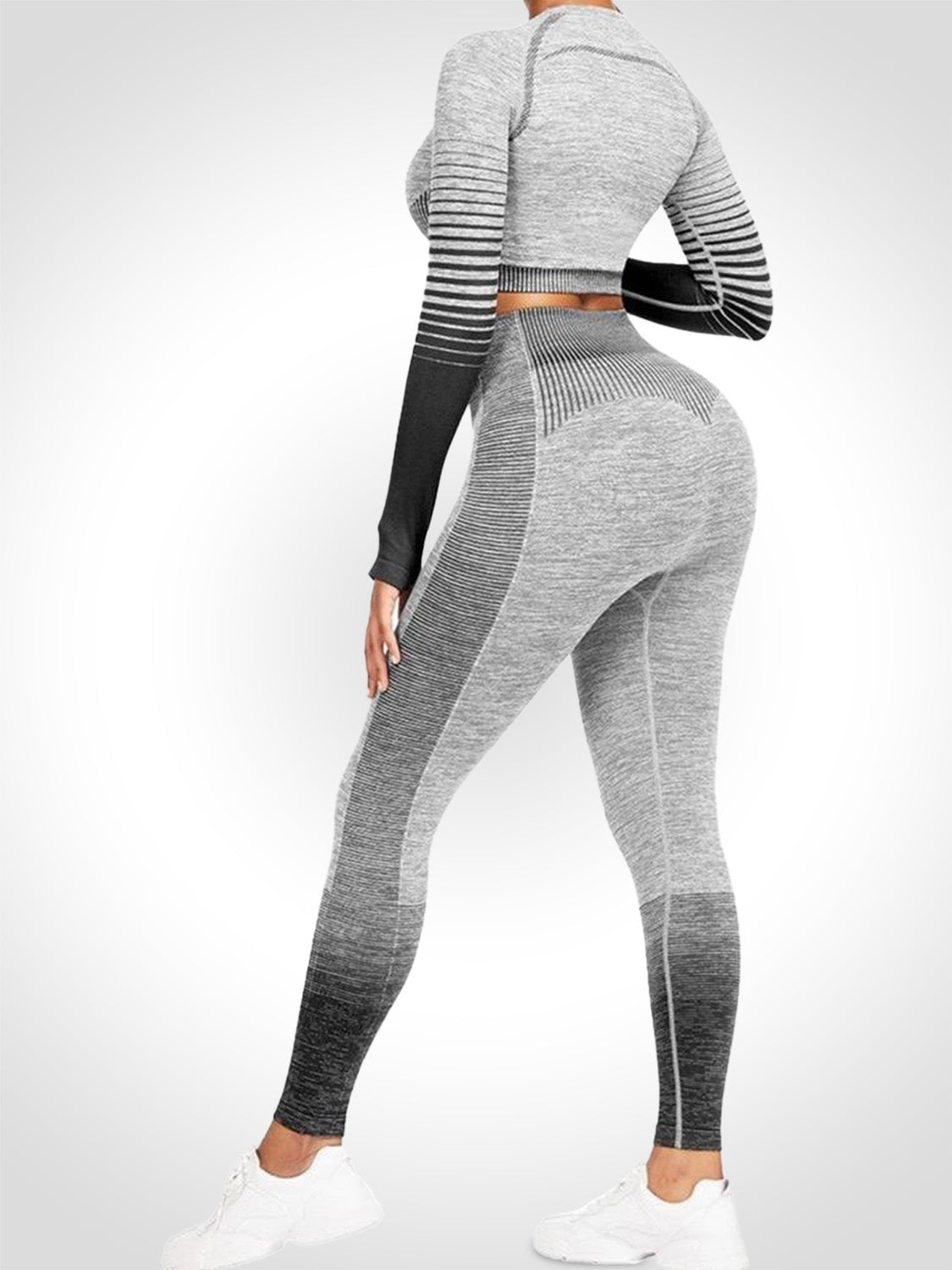 Kaylee - Crop Top Ronde Hals Hoge Taille Broek