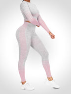 Kaylee - Crop Top Ronde Hals Hoge Taille Broek
