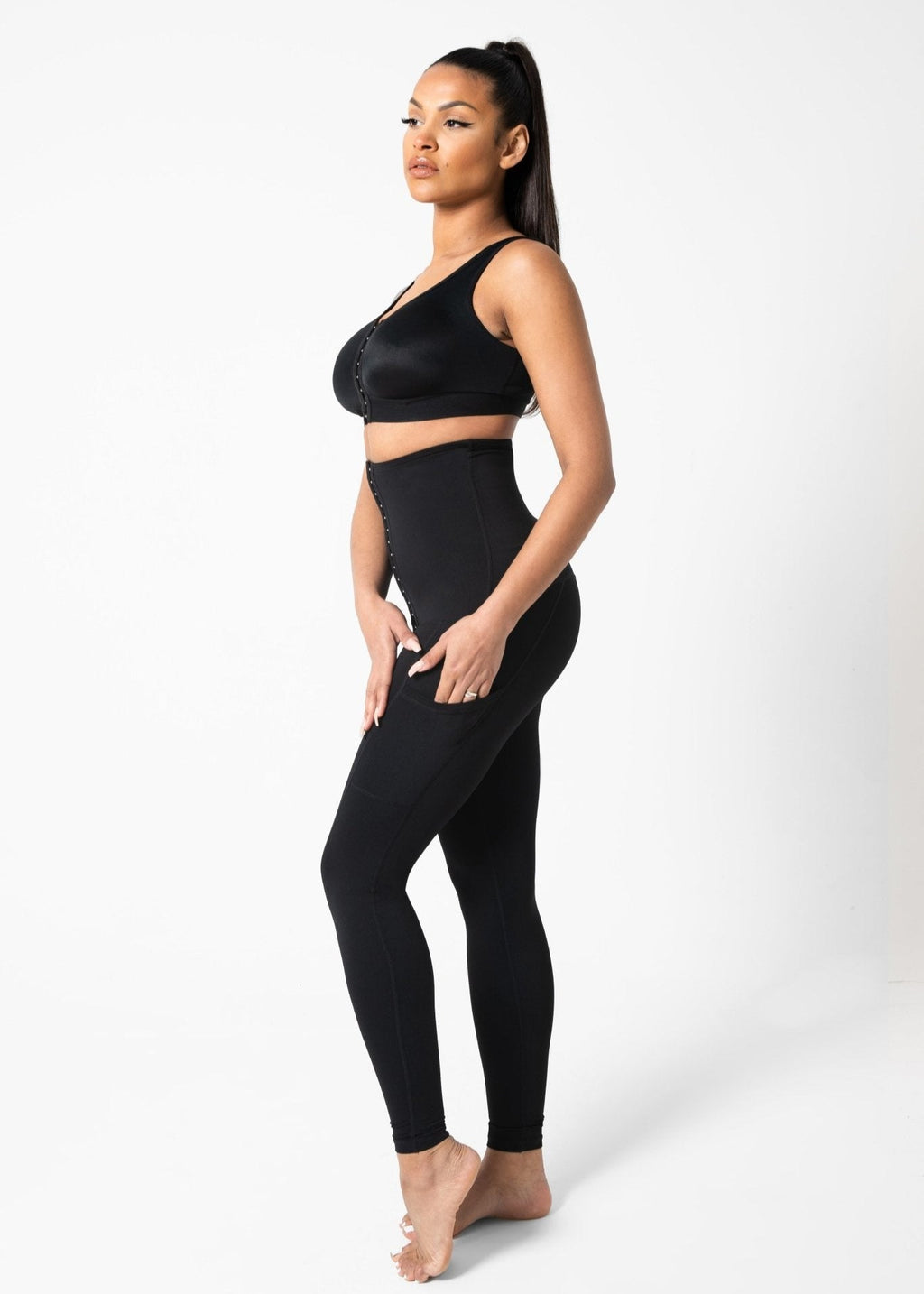 Kim - Legging Met Extra Hoge Taille En Dubbele Zakken