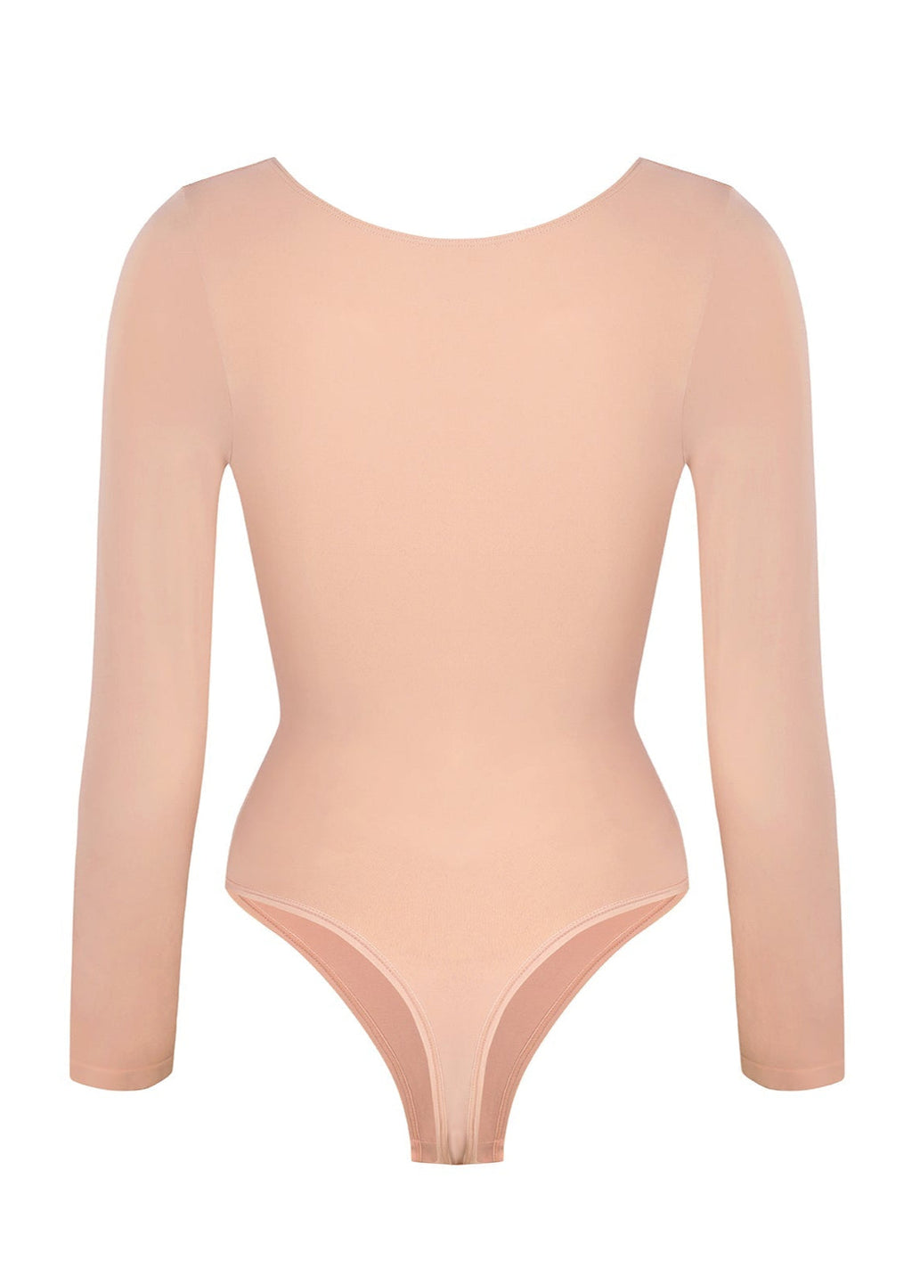 Stefanie Lange Mouw -  Naadloze Body met String, Borstondersteuning & Buikcontrole
