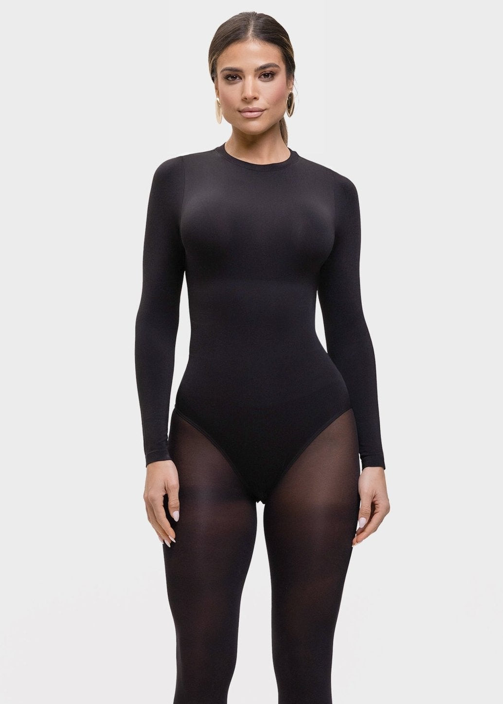 Milena – Ultra-Soft Sculpted Silhouette Naadloze Long-Sleeve Bodysuit