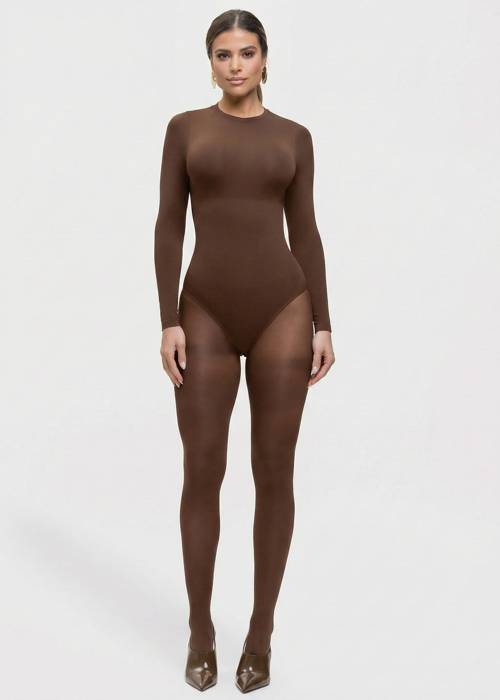 Milena – Ultra-Soft Sculpted Silhouette Naadloze Long-Sleeve Bodysuit