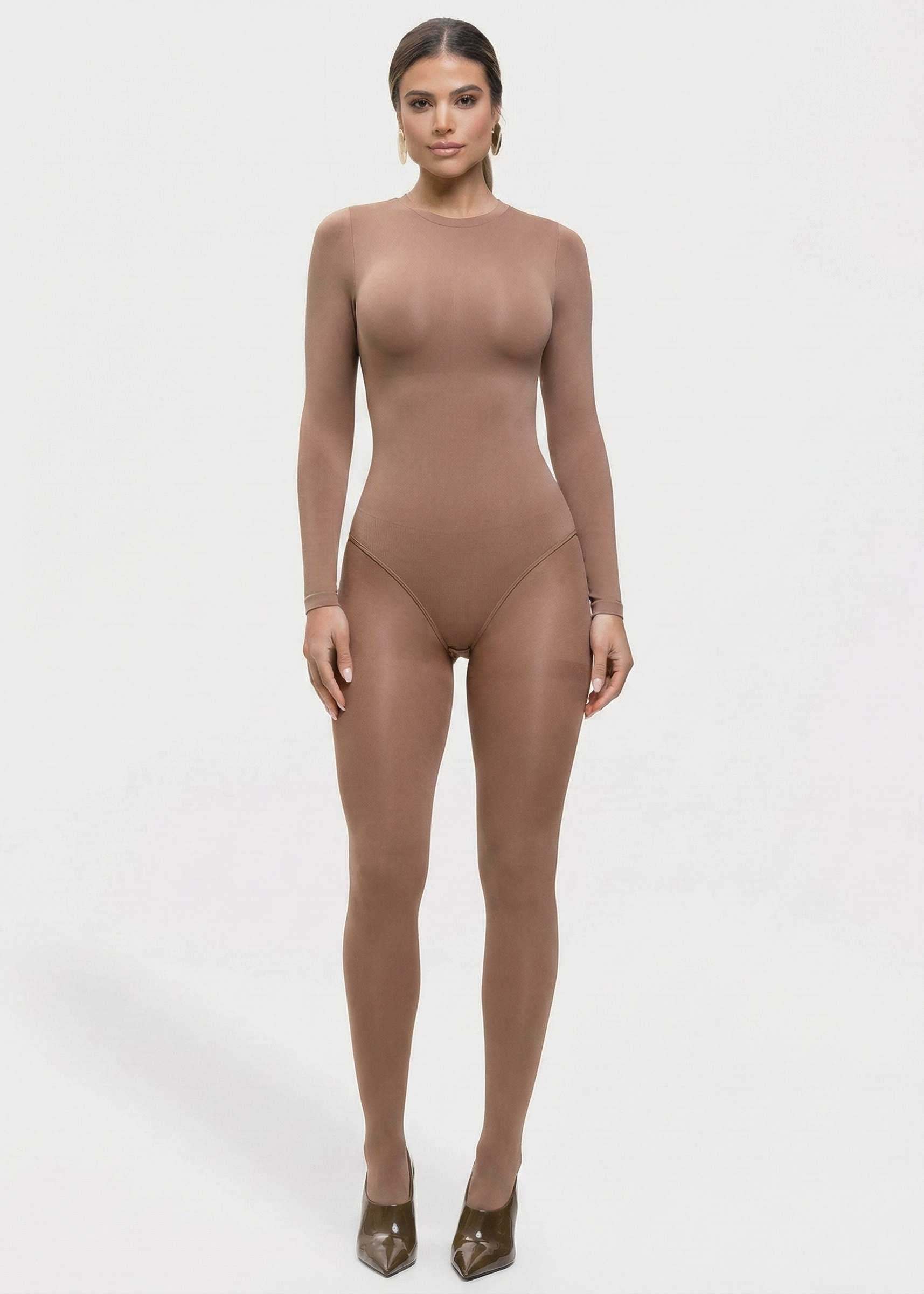 Milena – Ultra-Soft Sculpted Silhouette Naadloze Long-Sleeve Bodysuit