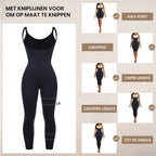 Naomi - Full Body Shaper Open Borst Verstelbare Bandjes