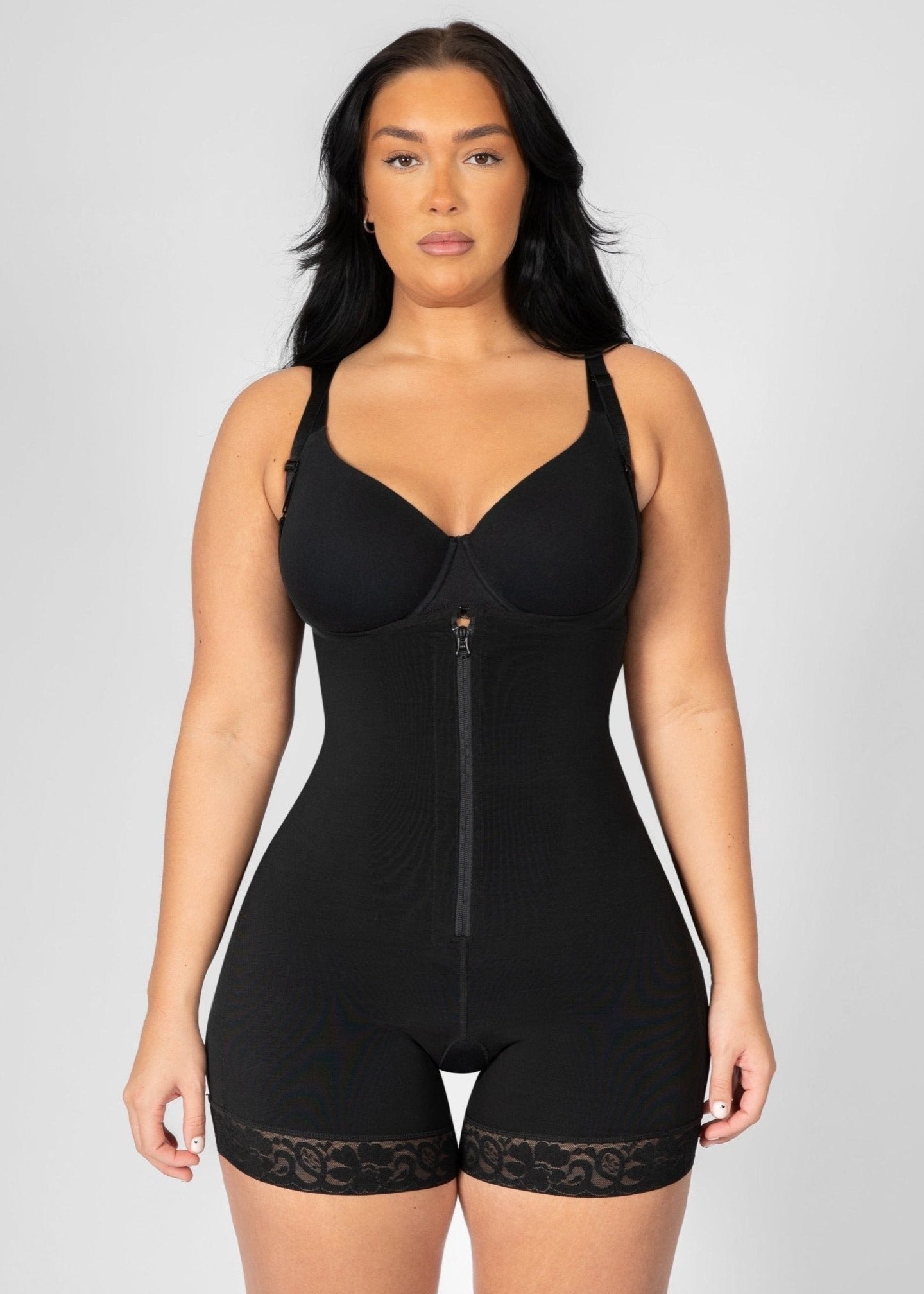 Rebecca - Body Shaper Rits Met Afneembare Schouderbandjes