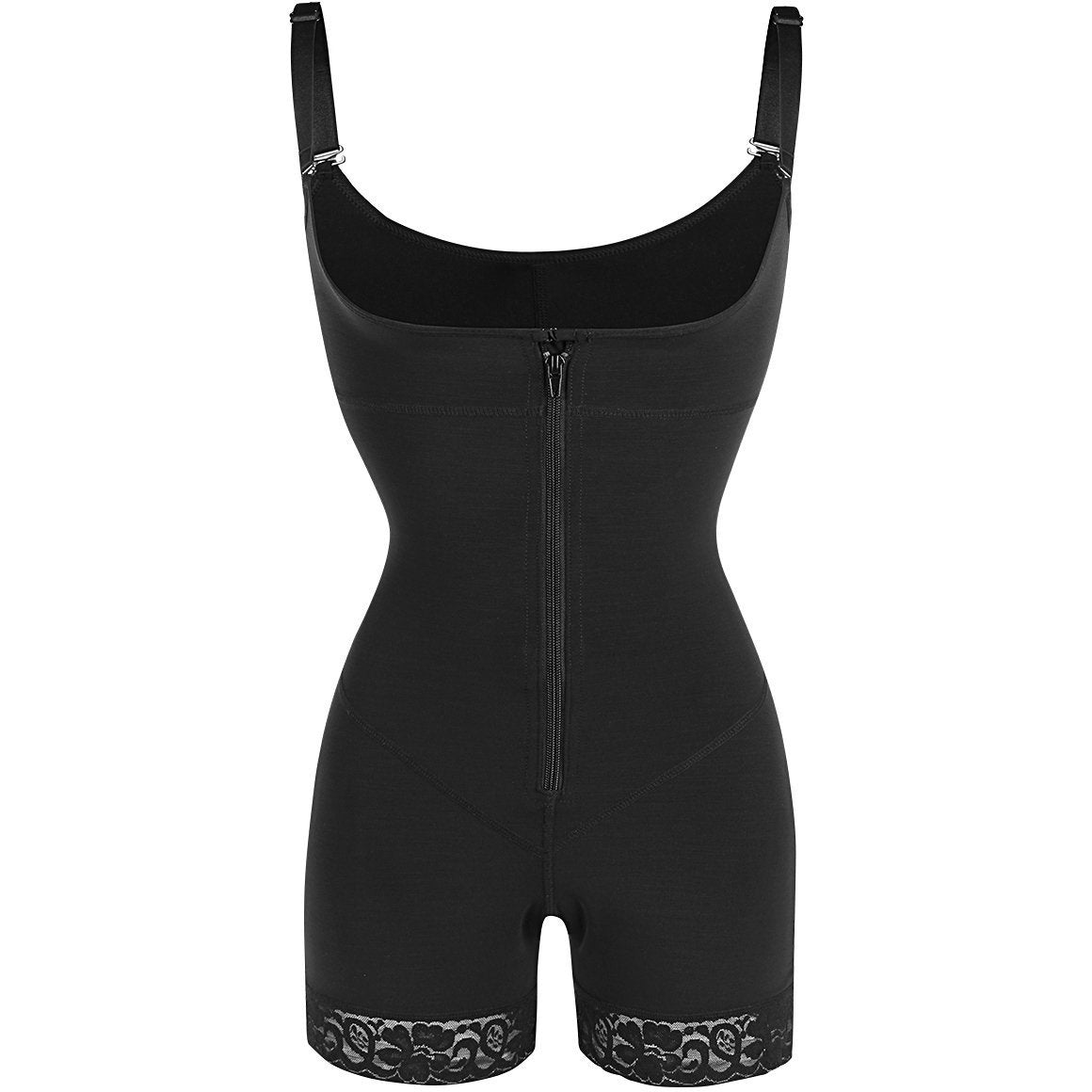 Rebecca - Body Shaper Rits Met Afneembare Schouderbandjes