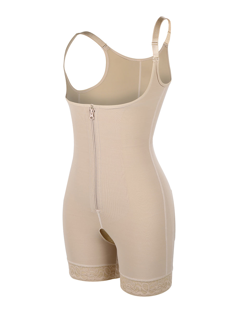 Rebecca - Body Shaper Rits Met Afneembare Schouderbandjes
