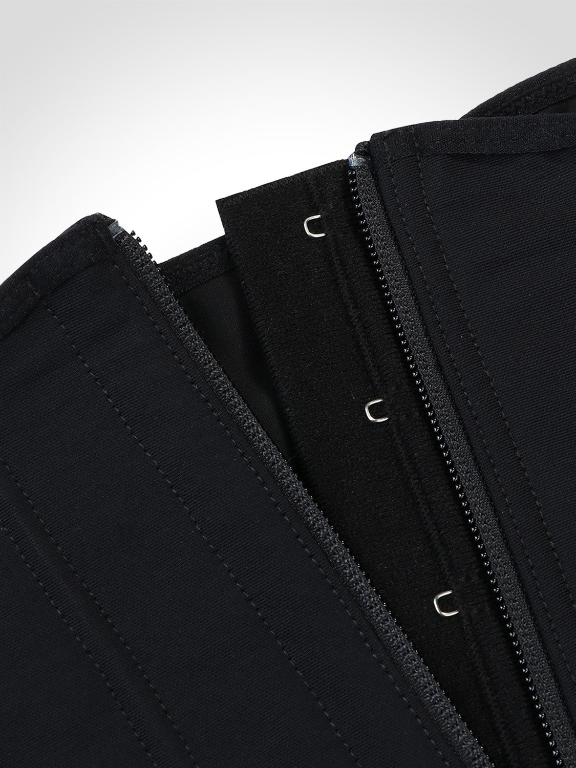 Tara - Waist Trainer Met Rits En Haakjes - 9 Stalen Baleinen