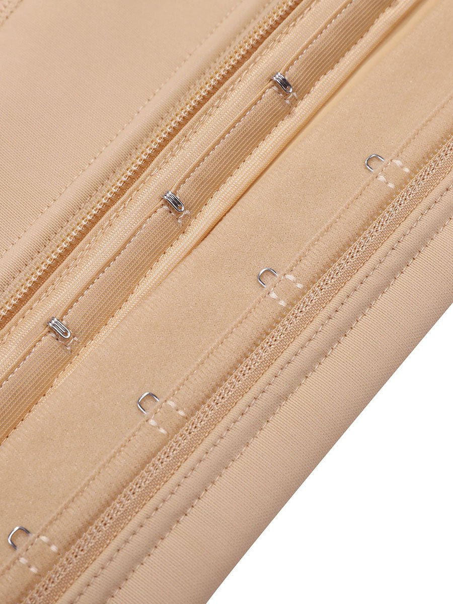 Tara - Waist Trainer Met Rits En Haakjes - 9 Stalen Baleinen