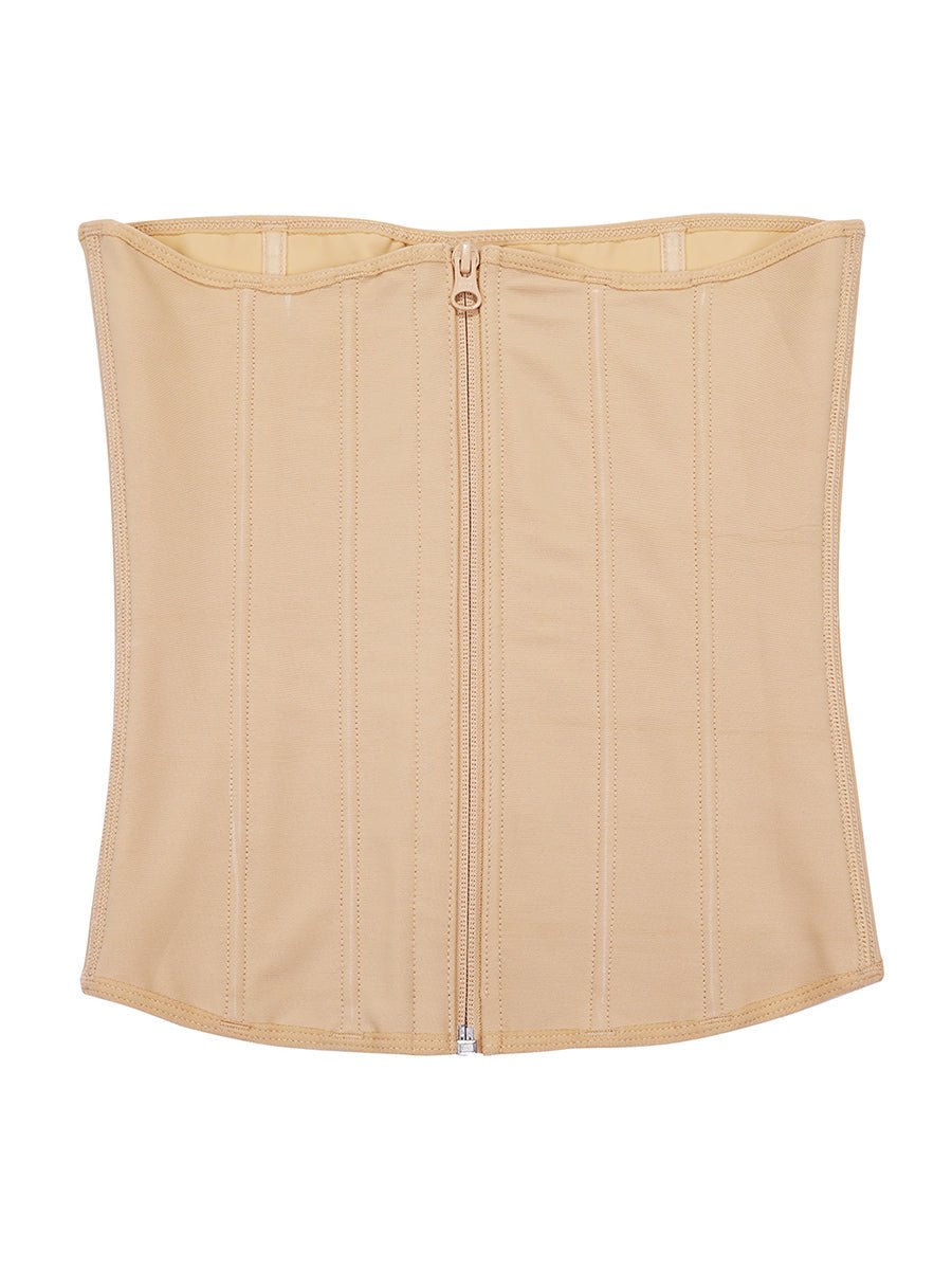 Tara - Waist Trainer Met Rits En Haakjes - 9 Stalen Baleinen