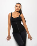 Tara - Waist Trainer Met Rits En Haakjes - 9 Stalen Baleinen