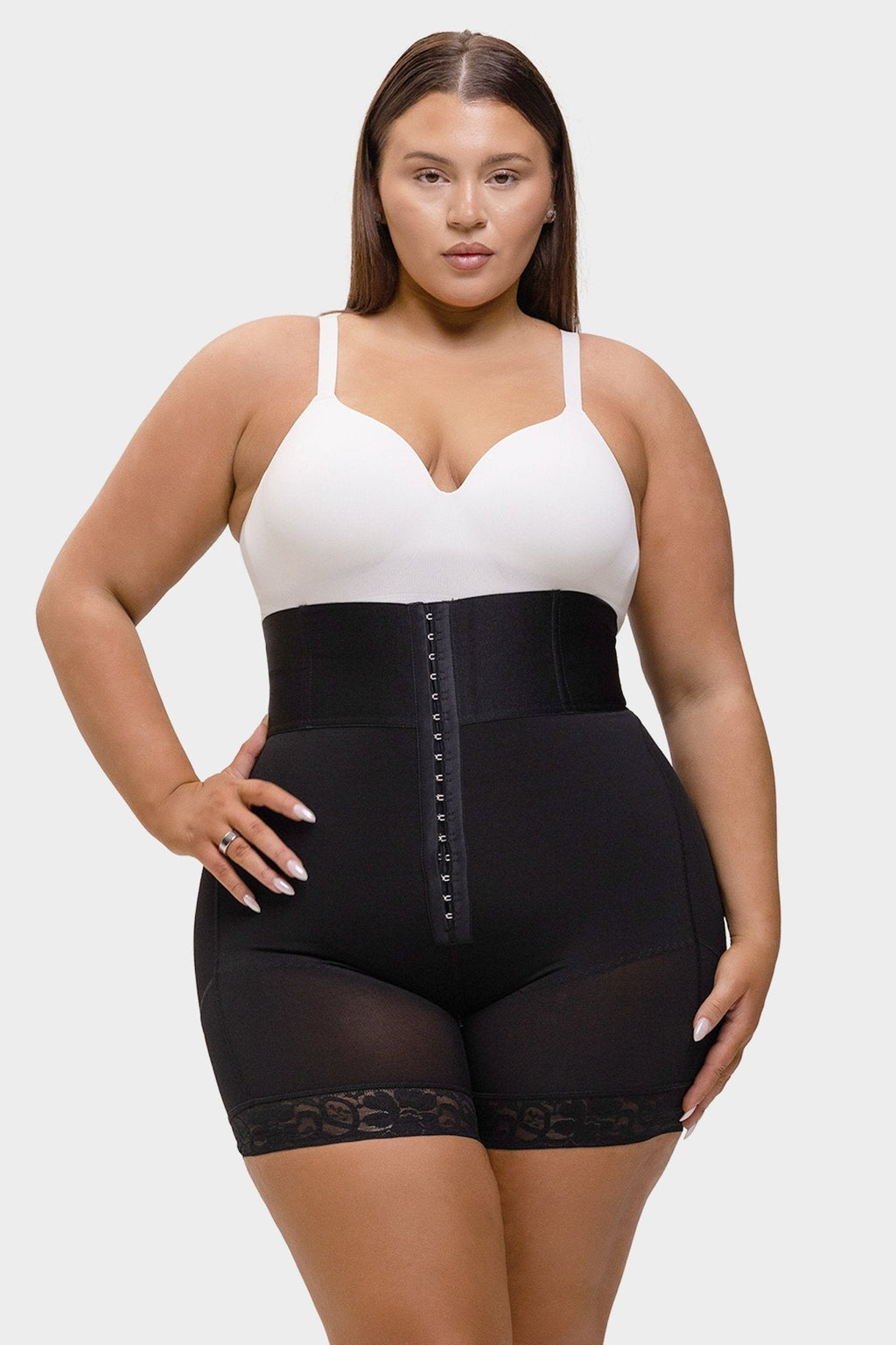 Valentina 2.0 - Hoog Getailleerd Body Shaper 3 Rijen Haakjes En Baleinen